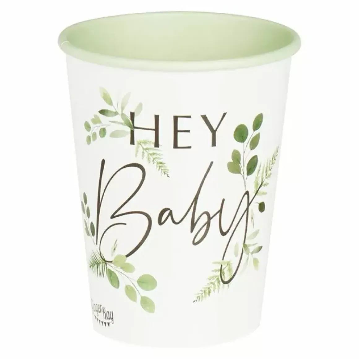 Bekertjes Hey Baby Botanical Baby (8St) Ginger Ray