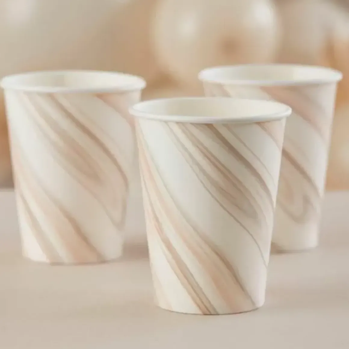 Bekertjes Natural Marble Mix It Up Brown Ginger Ray