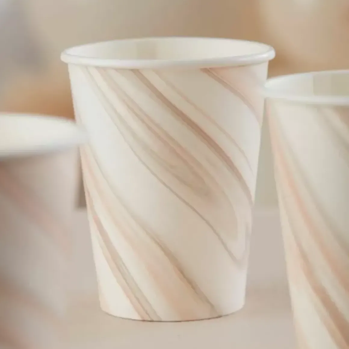 Bekertjes Natural Marble Mix It Up Brown Ginger Ray