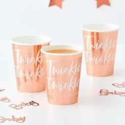 Bekertjes Rosegoud Twinkle Twinkle (8 St) Ginger Ray