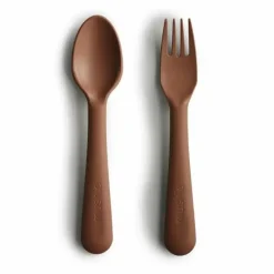 Bestek Vork En Lepel Caramel Mushie