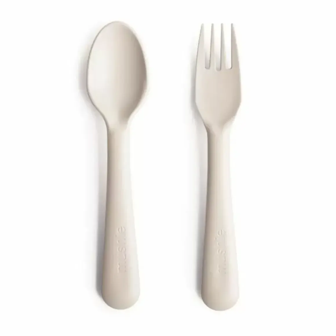 Bestek Vork En Lepel Ivory Mushie