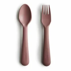 Bestek Vork En Lepel Woodchuck Mushie