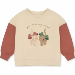 Bestel De Konges Slojd Loupy Lou Trui In Sand/Canyon Rose Bij Kidsdeco.Nl