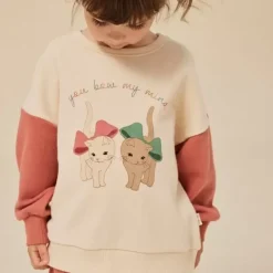 Bestel De Konges Slojd Loupy Lou Trui In Sand/Canyon Rose Bij Kidsdeco.Nl