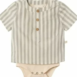 Bestel Nu Het Schattige Lil' Atelier Romper Shirt Dino Turtledove - Perfect Voor Jouw Kleintje!
