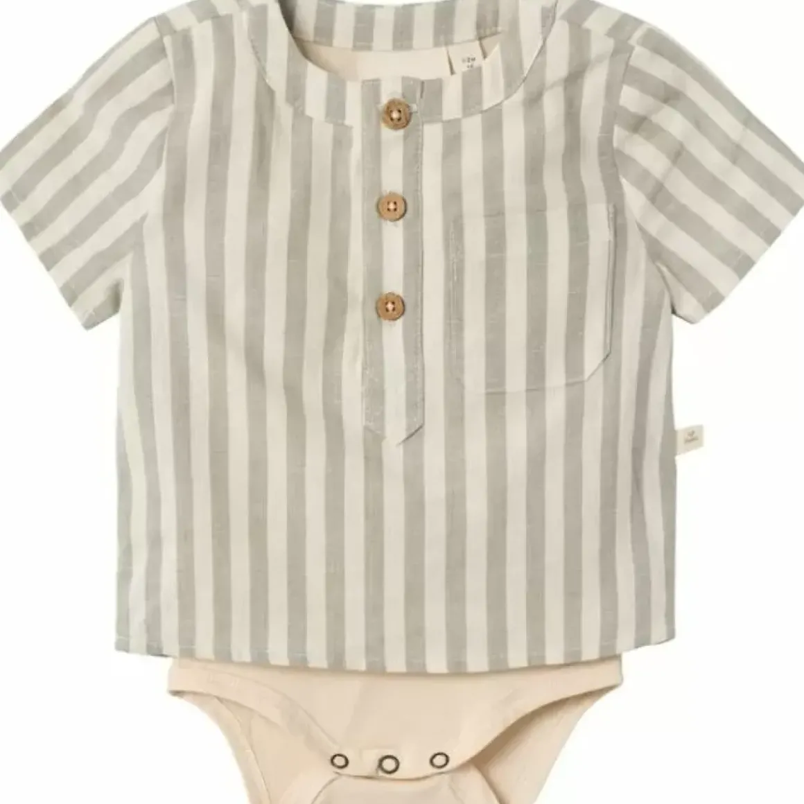 Bestel Nu Het Schattige Lil' Atelier Romper Shirt Dino Turtledove - Perfect Voor Jouw Kleintje!