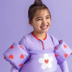 Bestel Nu Het Swim Essentials Zwemvest Puddle Lila Hartjes (2-6 Jaar)