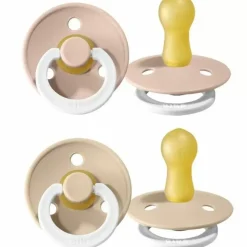 Bibs Fopspenen Set Glow In The Dark Vanilla/Blush