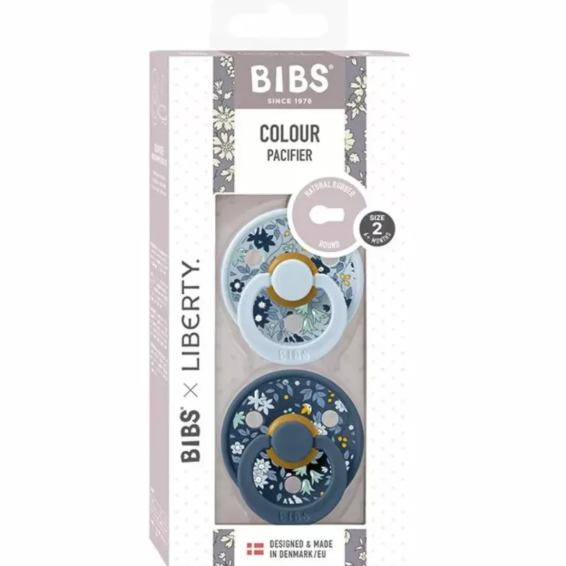 Bibs X Liberty Londen Fopspenen Camomile Baby Blue