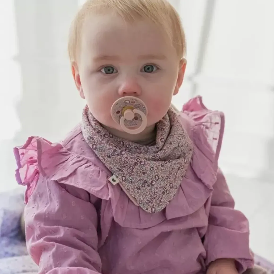 Bibs X Liberty Londen Kwijlslab Eloise Blush