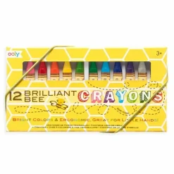 Bijenwas Krijtes Briljant Bee (12St) Ooly