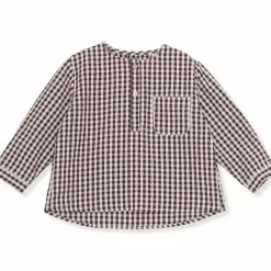 Blouse Navida Bitter Chocolate Check Konges Slojd