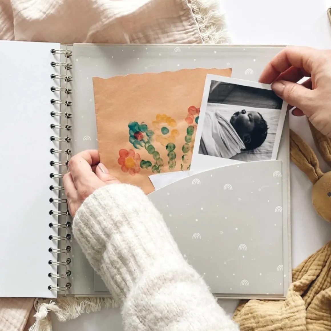 Blush & Gold Invulboek My Baby Book Safari