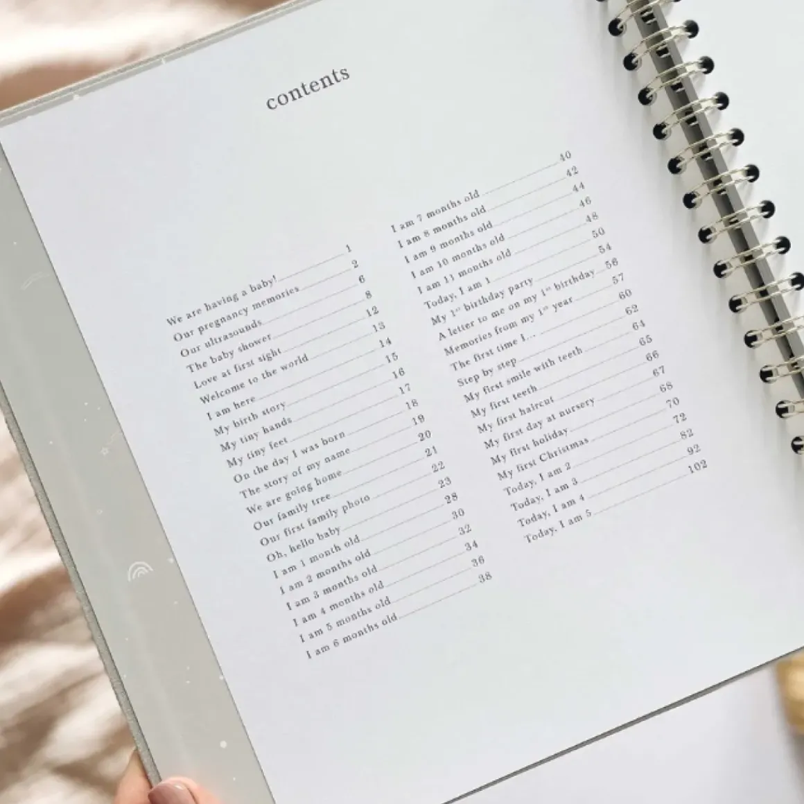 Blush & Gold Invulboek My Baby Book Safari