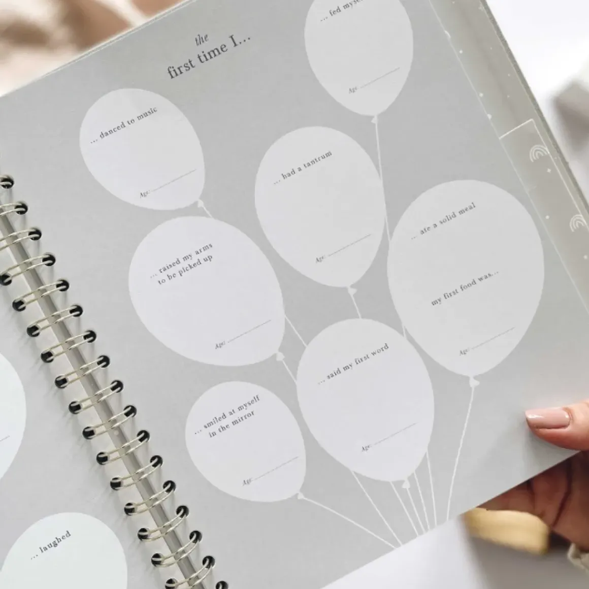 Blush & Gold Invulboek My Baby Book Safari