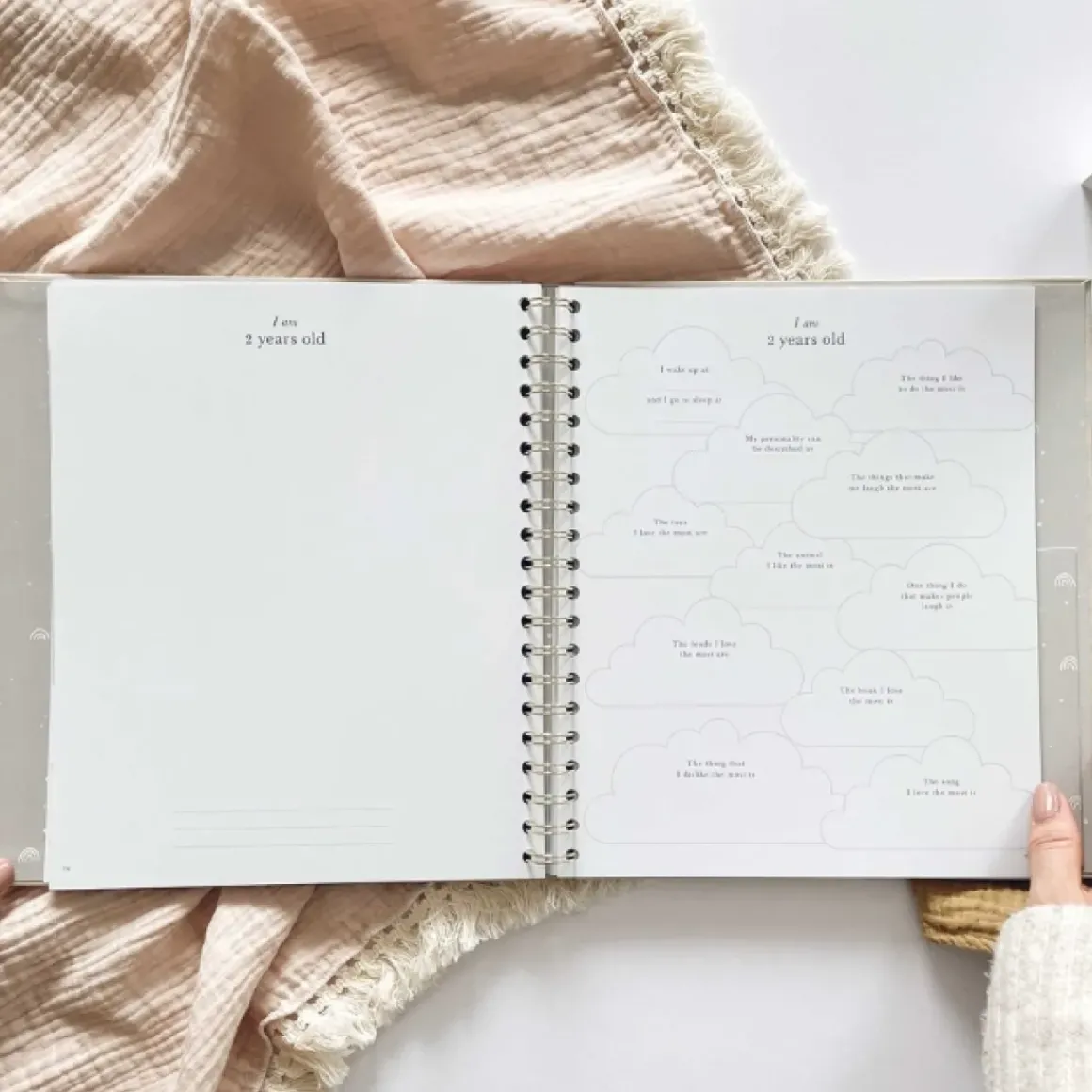 Blush & Gold Invulboek My Baby Book Safari