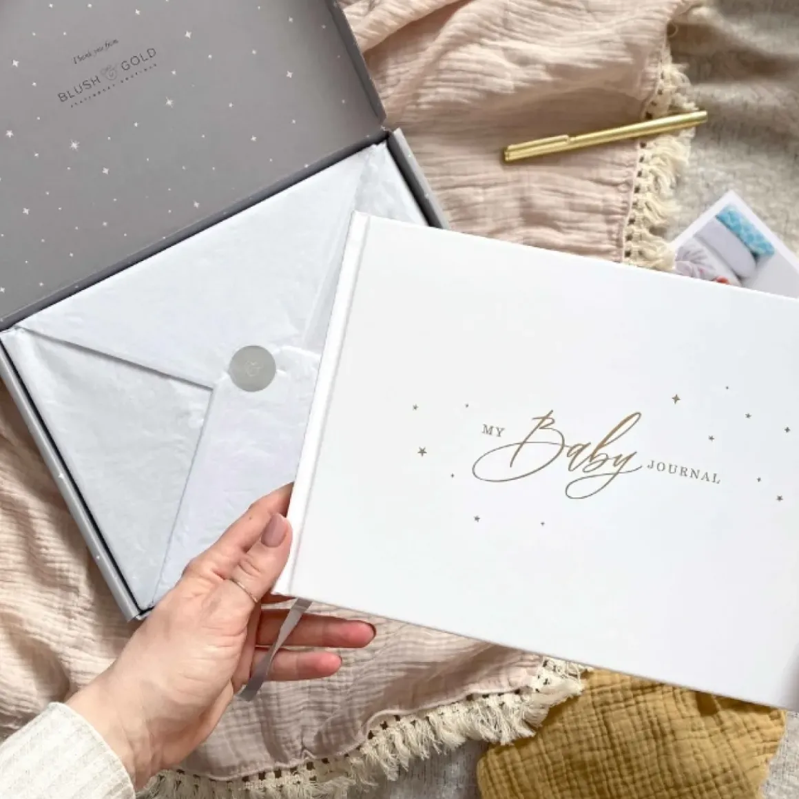 Blush & Gold Invulboek My Baby Journal Wit