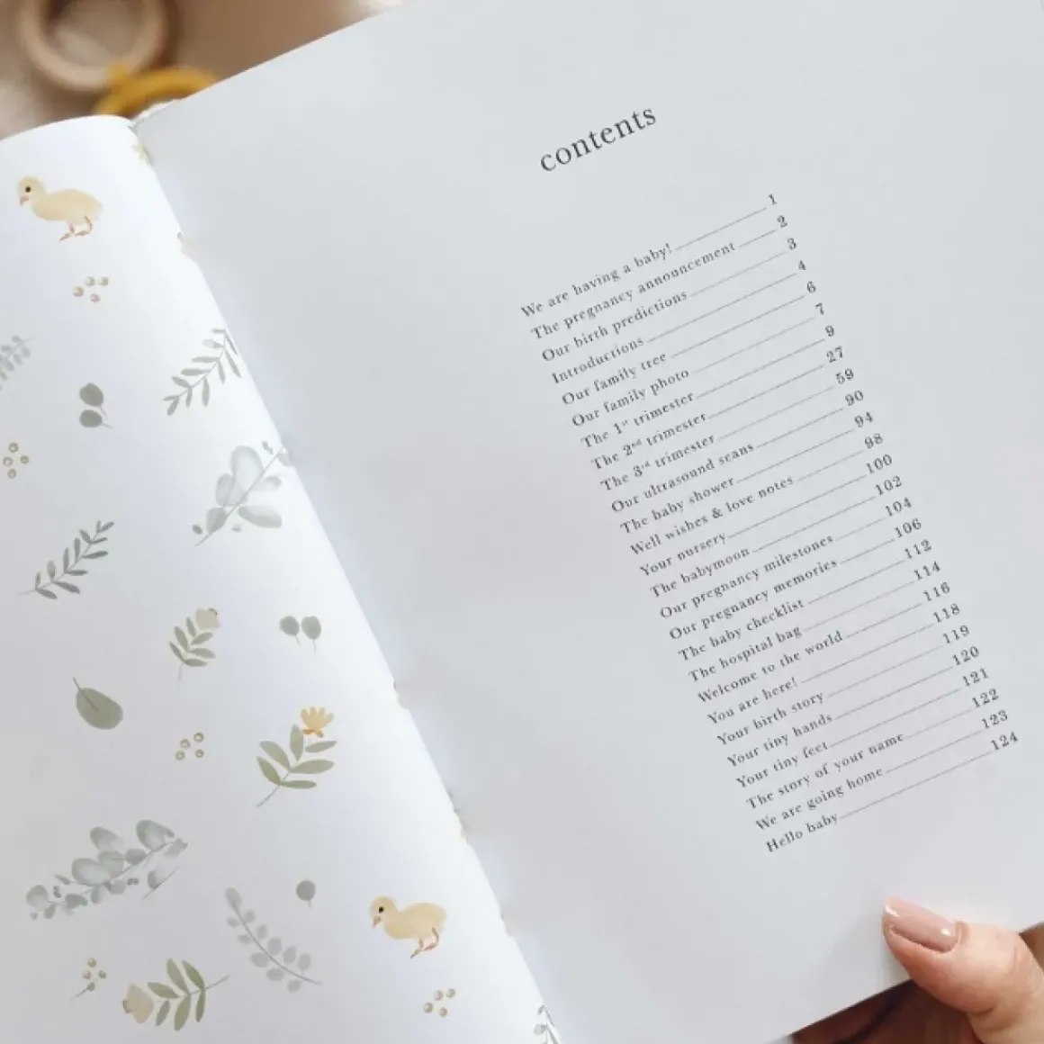 Blush & Gold Zwangerschapsdagboek Dieren