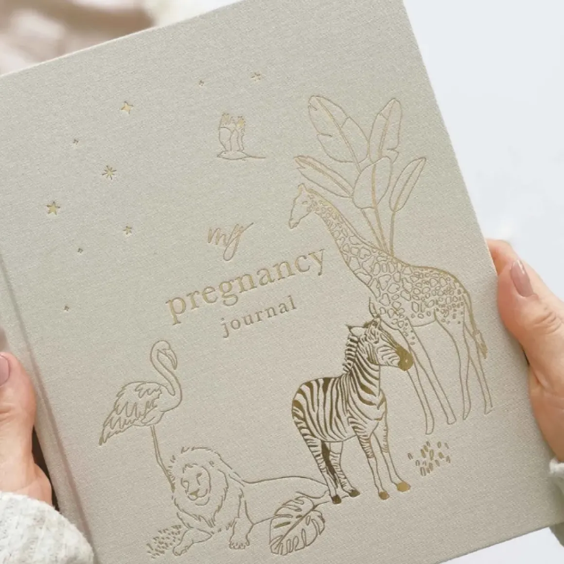 Blush & Gold Zwangerschapsdagboek Safari