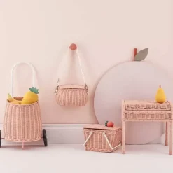 Boodschappenwagentje Luggy Basket Roze Olli Ella