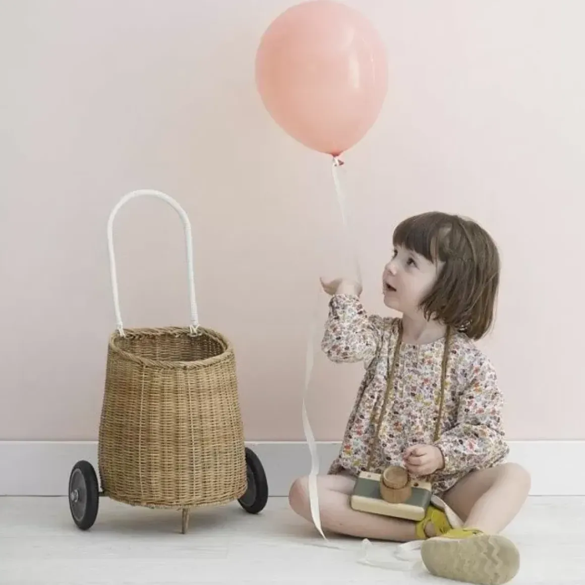 Boodschappenwagentje Luggy Basket Naturel Olli Ella