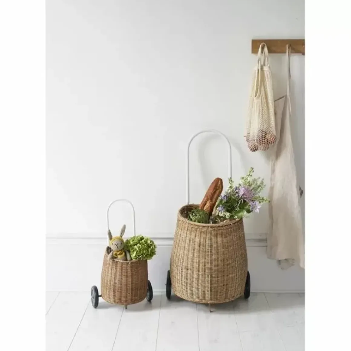Boodschappenwagentje Luggy Basket Naturel Olli Ella