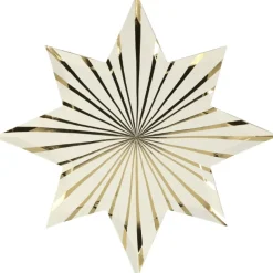 Bordjes Gold Stripe Stars (8St) Meri Meri
