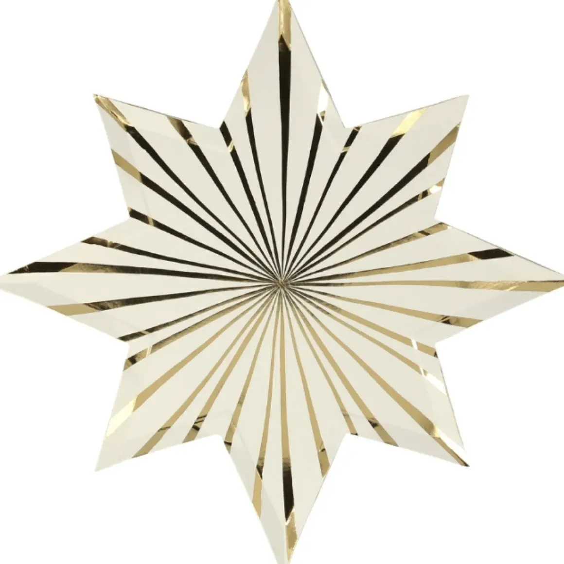 Bordjes Gold Stripe Stars (8St) Meri Meri