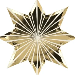 Bordjes Gold Stripe Stars (8St) Meri Meri