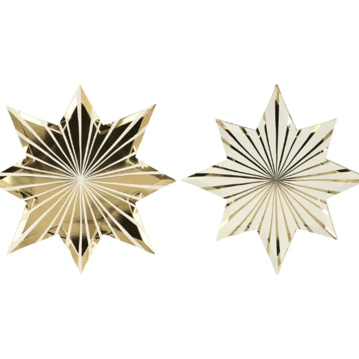 Bordjes Gold Stripe Stars (8St) Meri Meri