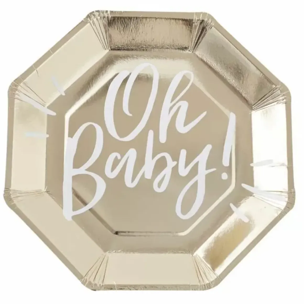 Bordjes Goudfolie (8St) Oh Baby! Ginger Ray