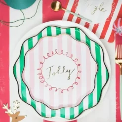 Bordjes Striped Christmas (8St) Meri Meri