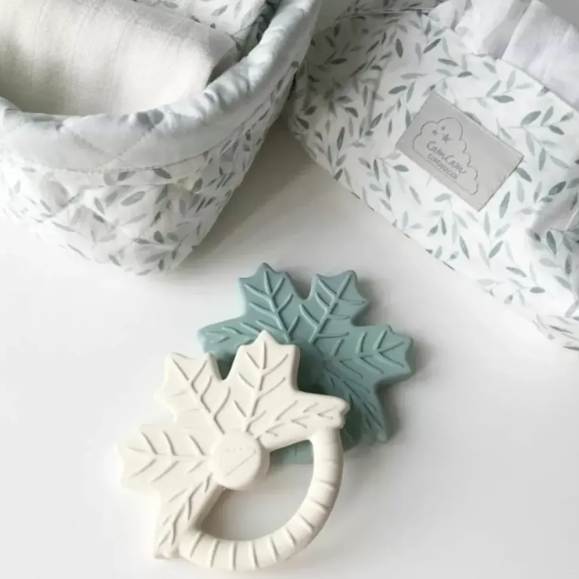 Camcam Babydoekjes Cover Green Leaves