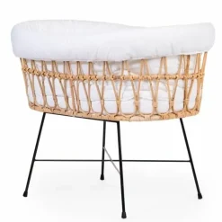 Childhome Rotan Wieg Met Matras Ecru