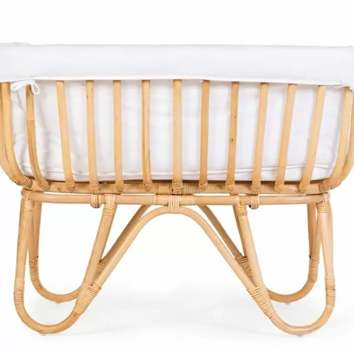 Childhome Rotan Wieg Met Wiegbekleding Ecru