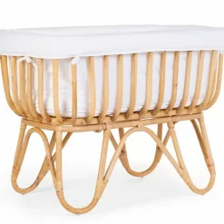 Childhome Rotan Wieg Met Wiegbekleding Ecru