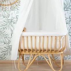Childhome Rotan Wieg Met Wiegbekleding Ecru