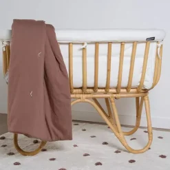 Childhome Rotan Wieg Met Wiegbekleding Ecru