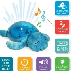 Cloud.B Knuffel Met Licht En Geluid Schildpad