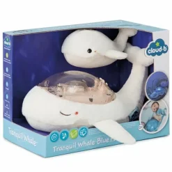 Cloud.B Knuffel Projector Met Geluid Tranquil Whale White