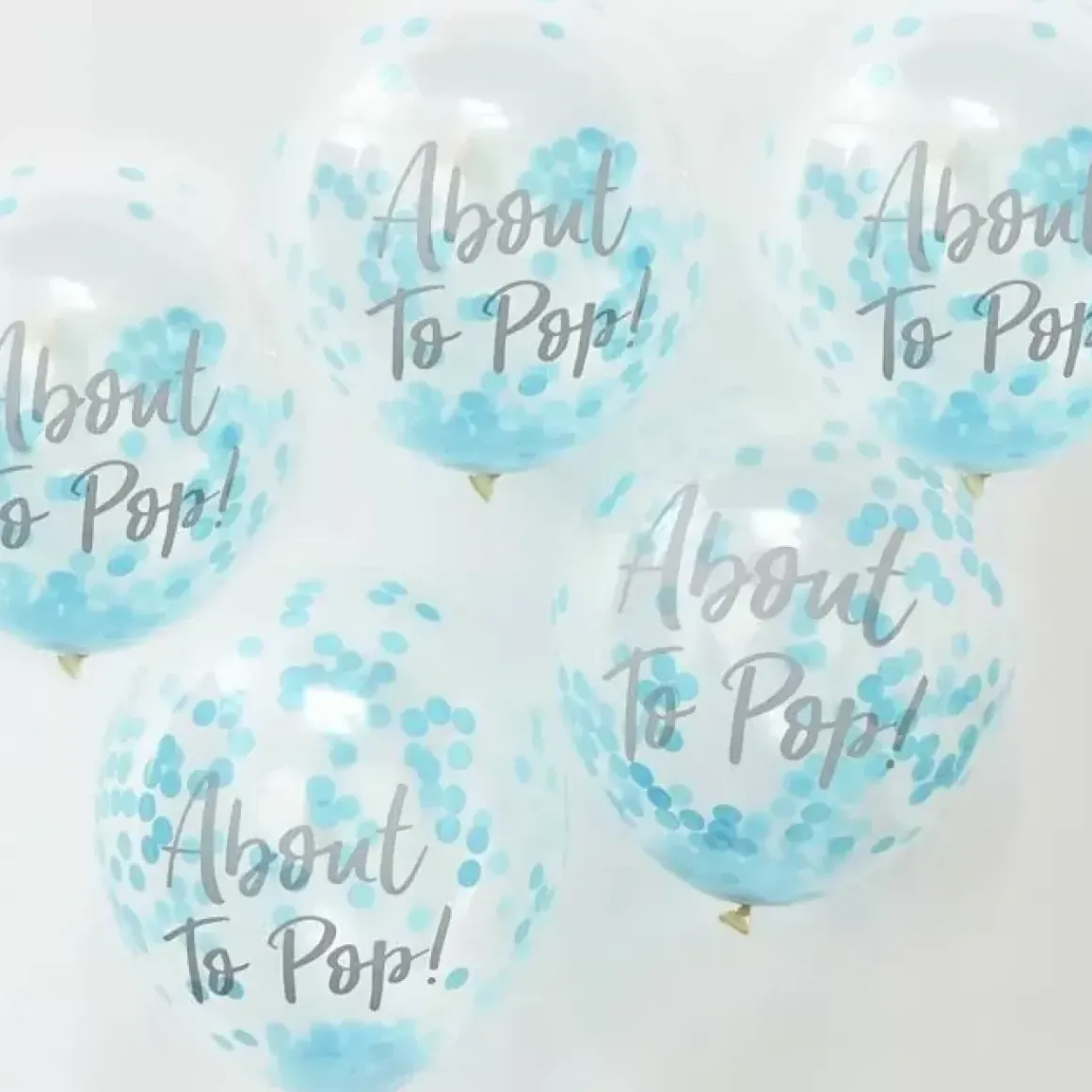 Confetti Ballonnen About To Pop Blauw Oh Baby! Ginger Ray