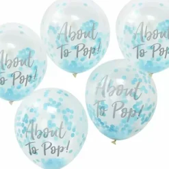 Confetti Ballonnen About To Pop Blauw Oh Baby! Ginger Ray