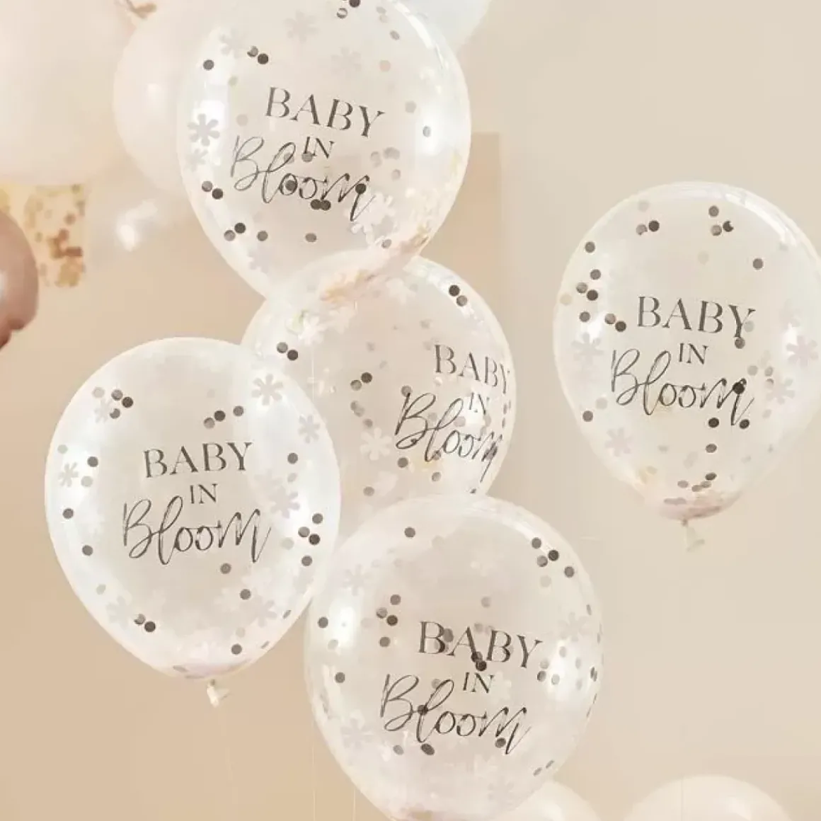 Confettiballonnen Floral Baby In Bloom (5St) Ginger Ray