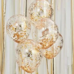 Confetti Ballonnen Goud Mix It Up (5St) Ginger Ray