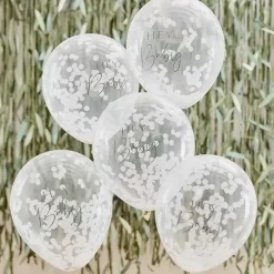 Confetti Ballonnen Hey Baby Botanical Baby (5St) Ginger Ray