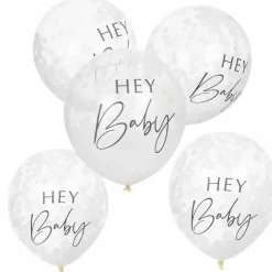 Confetti Ballonnen Hey Baby Botanical Baby (5St) Ginger Ray