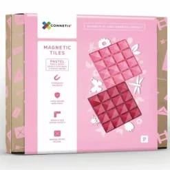 Connetix Tiles Basis Bouwplaten Pink & Berry (2St)