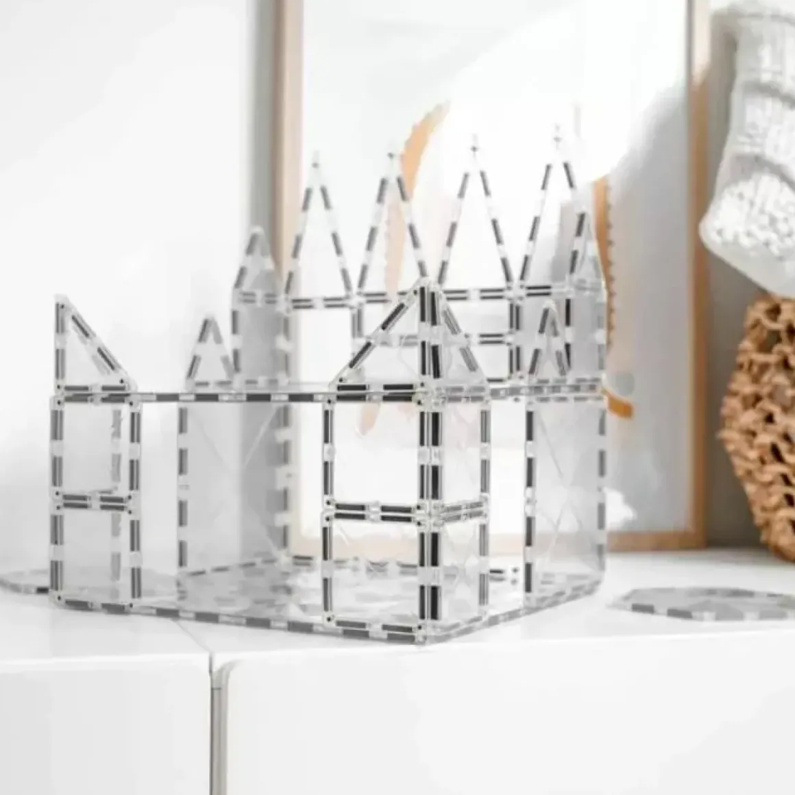 Connetix Tiles Clear Pack (34St) | Magnetische Bouwtegels | Kidsdeco.Nl