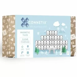 Connetix Tiles Clear Rectangle Pack (12St) | Magnetische Bouwtegels | Kidsdeco.Nl
